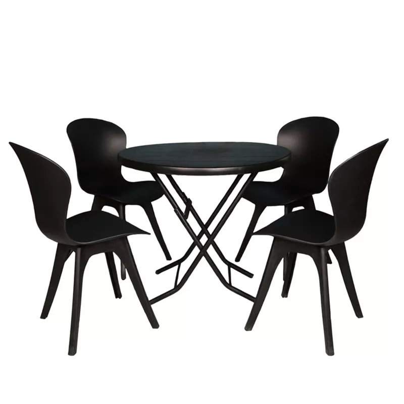 میز و صندلی ناهارخوری چهار نفره مدل ماهور ایبر گلاس پایه پلاستیکیTGM - Thumbnail 3