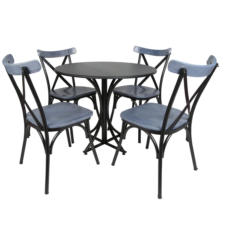 میز و صندلی ناهارخوری چهار نفره مدل تونت لهستانی پایه فلزی GM - Thumbnail 3