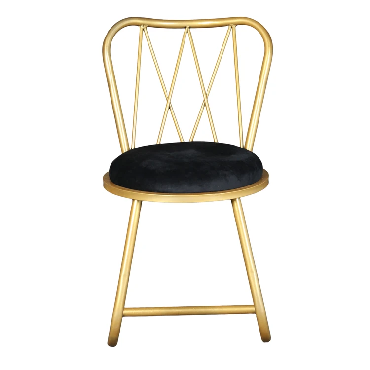 صندلی مدل ماهلین راحتی فلزی طلایی - Thumbnail 2