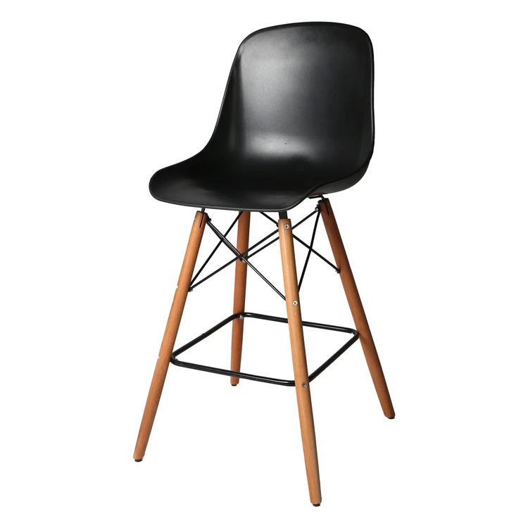 صندلی اپن مدل مایا فایبرگلاس پایه چوبی