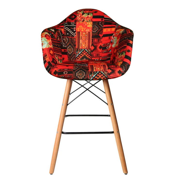 صندلی اپن مدل ایزی لمسه ای پایه چوبی - Thumbnail 1