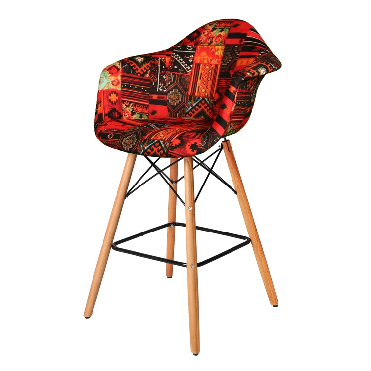 صندلی اپن مدل ایزی لمسه ای پایه چوبی