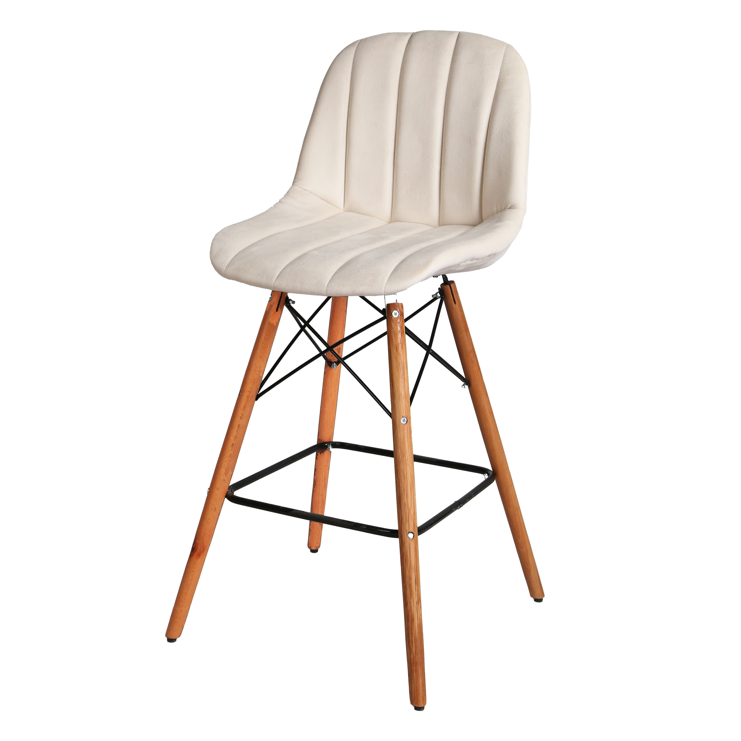 صندلی اپن مدل مایا لمسه ای پایه چوبی